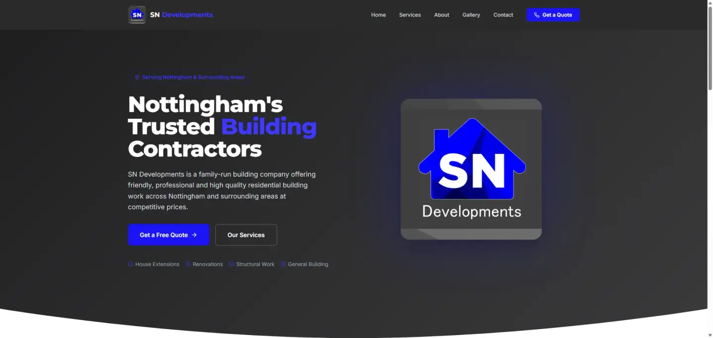 SN Developments. Website built by Flying Penguin.